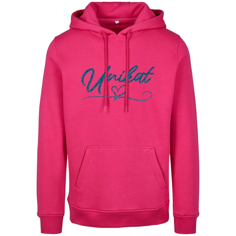 Hoodie - Unikat Druck Blau Glitter - verschiedene Farben zur Auswahl