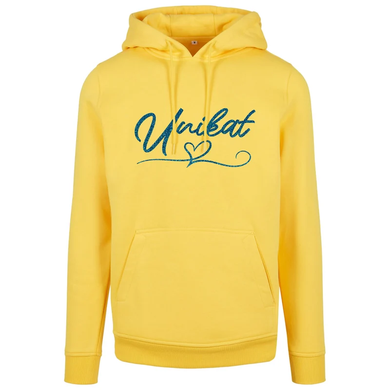 Hoodie - Unikat Druck Blau Glitter - verschiedene Farben zur Auswahl