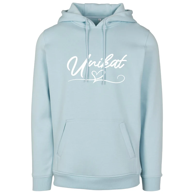 Hoodie - Unikat Druck Weiß Matt - verschiedene Farben zur Auswahl