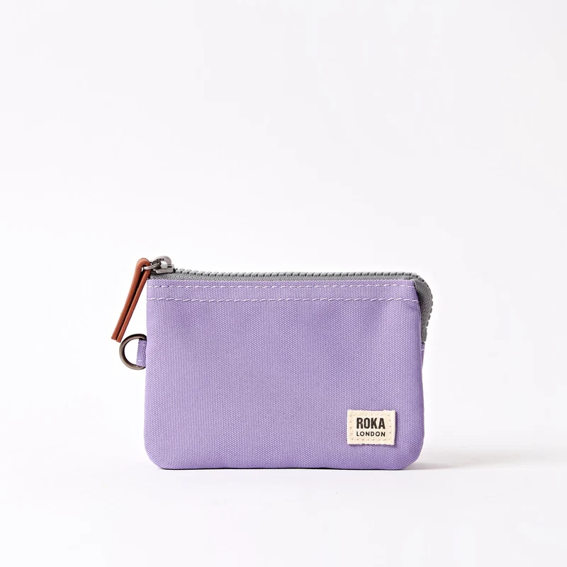 ROKA Carnaby Thistle Bloom Kleine Geldbörse aus recyceltem Canvas