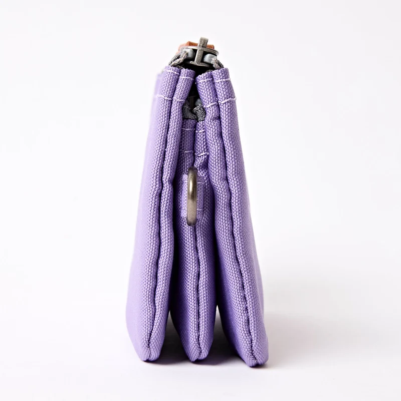 ROKA Carnaby Thistle Bloom Kleine Geldbörse aus recyceltem Canvas