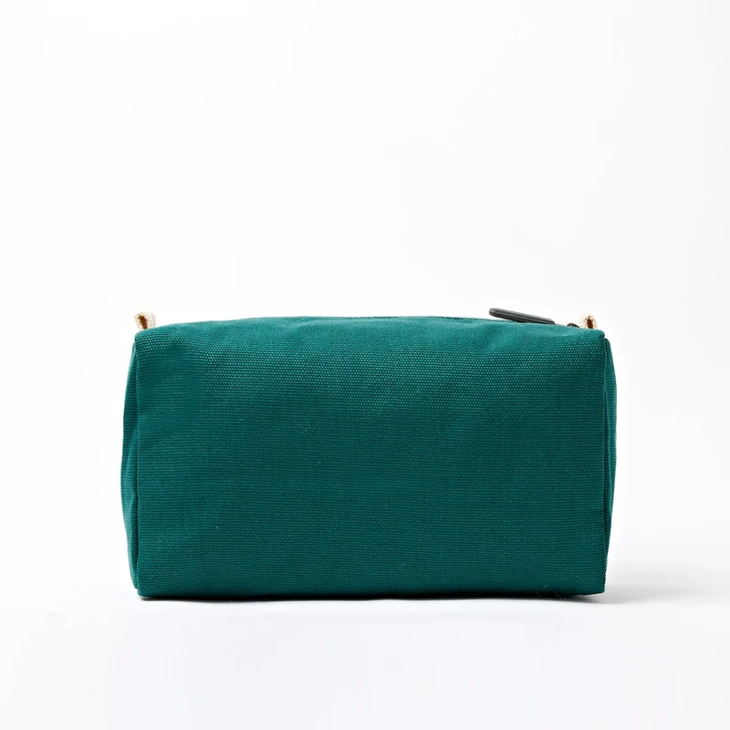 ROKA Mayfair Waschtasche aus Baumwoll-Canvas | Türkis