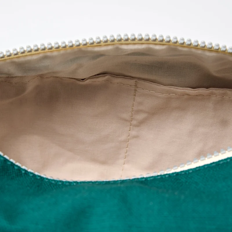 ROKA Mayfair Waschtasche aus Baumwoll-Canvas | Türkis