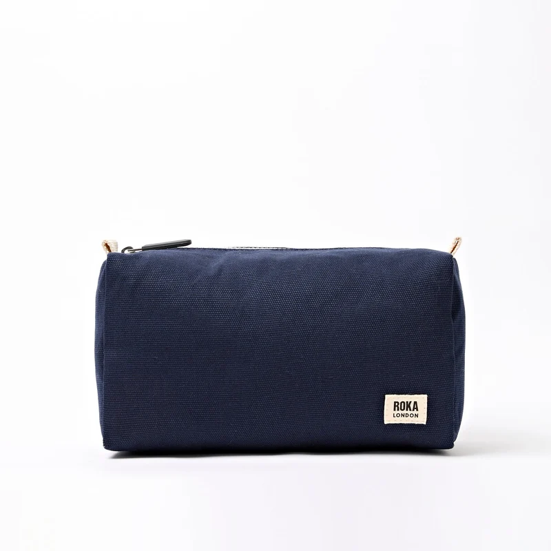 ROKA Mayfair Waschtasche aus Baumwoll-Canvas | Mitternacht