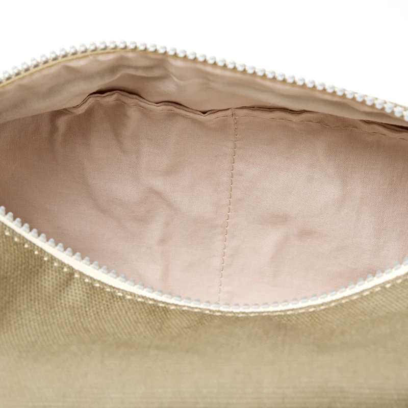 ROKA Mayfair Waschtasche aus Baumwoll-Canvas | Taupe