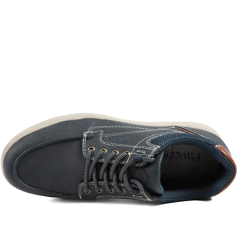 Wide Fit Casual Lace Up Shoes - GANG43003 / 329 270 - Navy