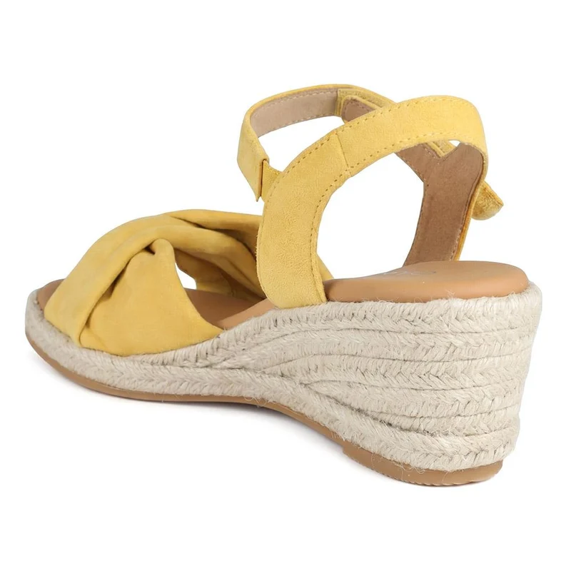 Gabor Leather Wedge Heel Espadrilles - GABC43524 / 330 463 - Yellow