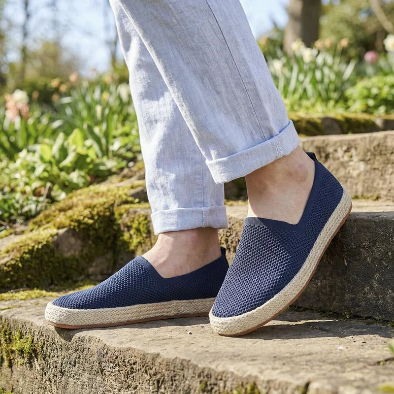 Breathable Slip-On Espadrilles - XIAM41013 / 326 923 - Navy