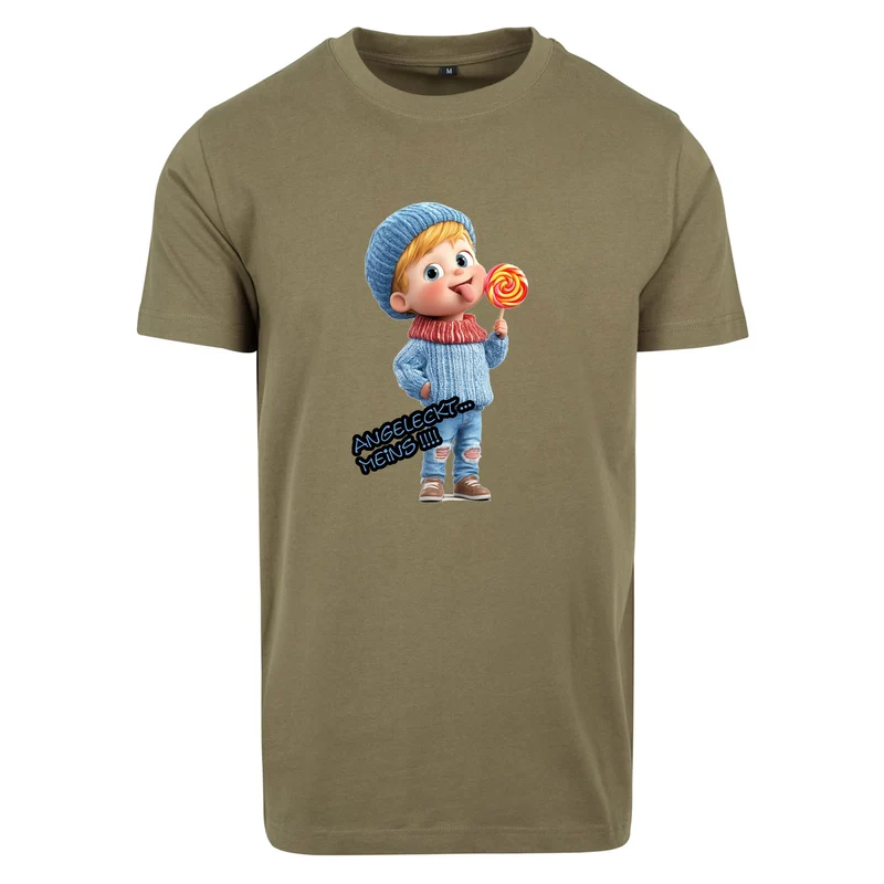 T-Shirt Shirt - Junge Angeleckt Meins !!! - verschiedene Farben zur Auswahl