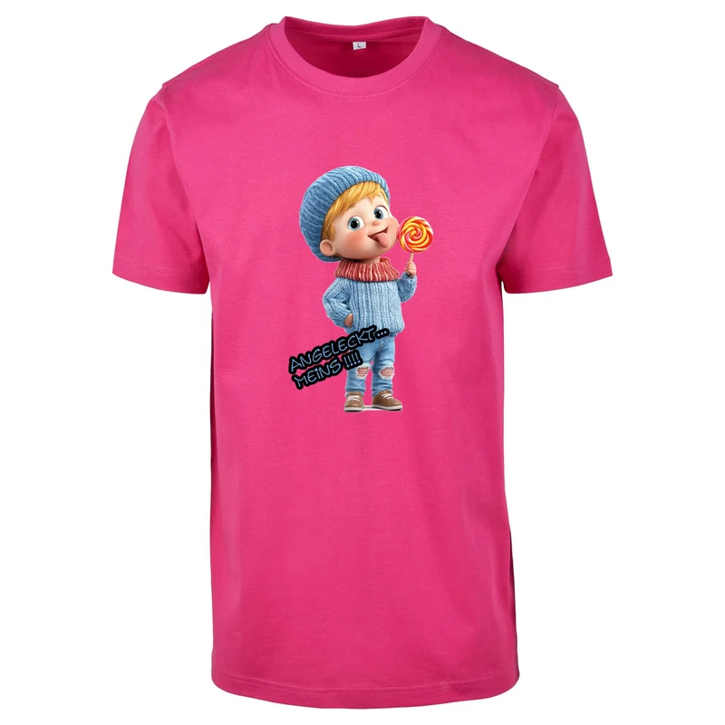 T-Shirt Shirt - Junge Angeleckt Meins !!! - verschiedene Farben zur Auswahl