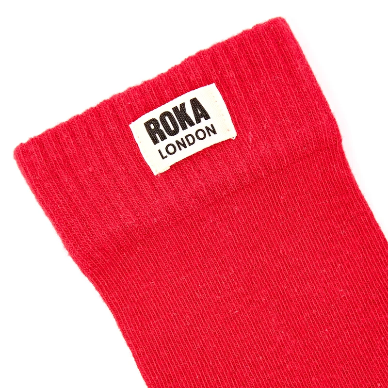 ROKA Wimbledon Bio-Baumwollsocken | Scharlachrot
