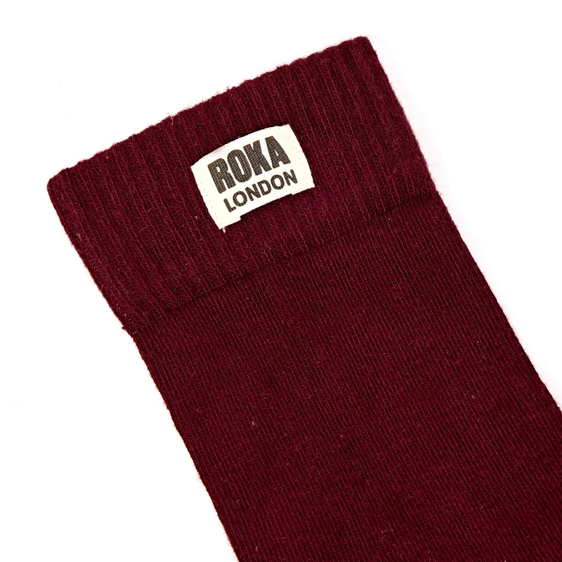 ROKA Wimbledon Bio-Baumwollsocken | Pflaume