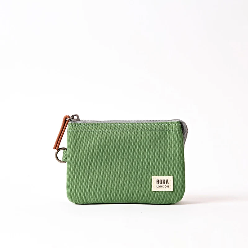 ROKA Carnaby Kleine Handtasche aus recyceltem Canvas mit Artischockenmotiv