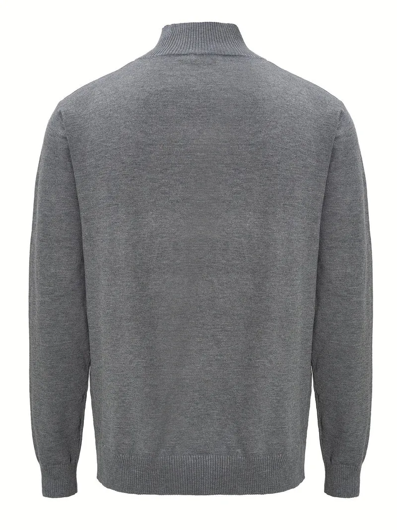 Sumuel – Strickpullover Mit Reißverschluss Und Geripptem Kragen