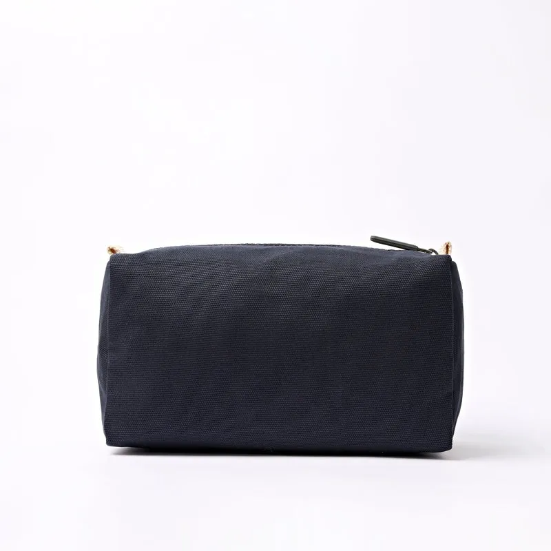 ROKA Mayfair Waschtasche aus Baumwoll-Canvas | Rauch