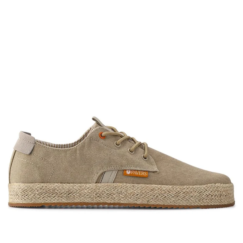 Cushioned Lace-Up Shoes - XIAM41016 / 327 171 - Beige