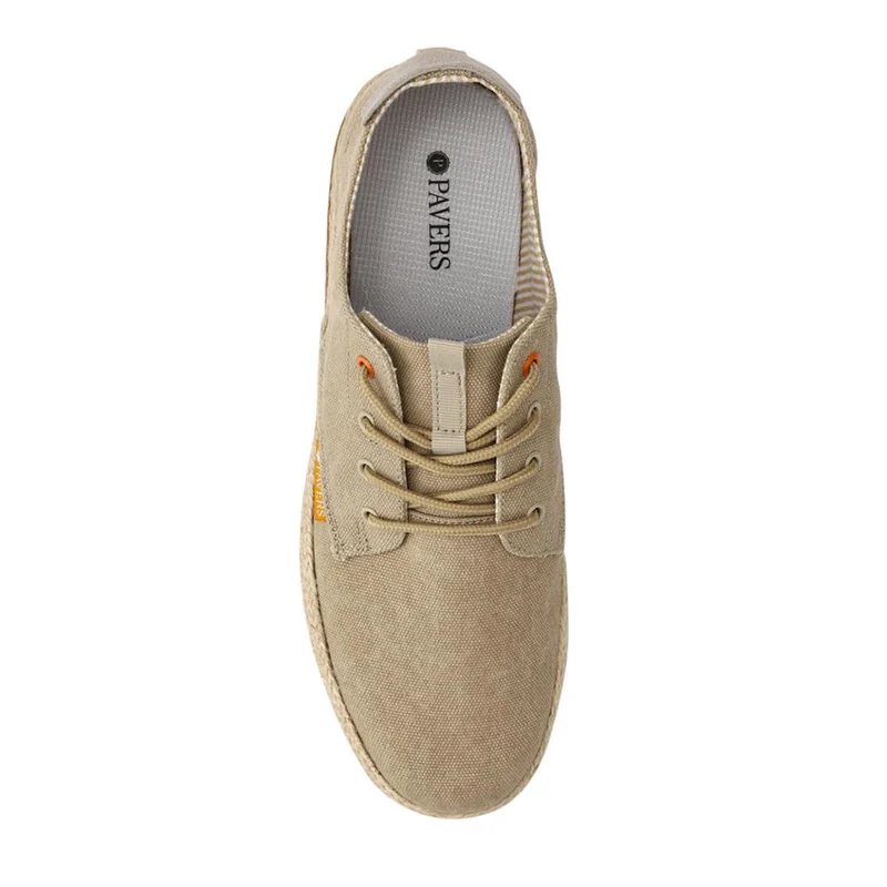 Cushioned Lace-Up Shoes - XIAM41016 / 327 171 - Beige