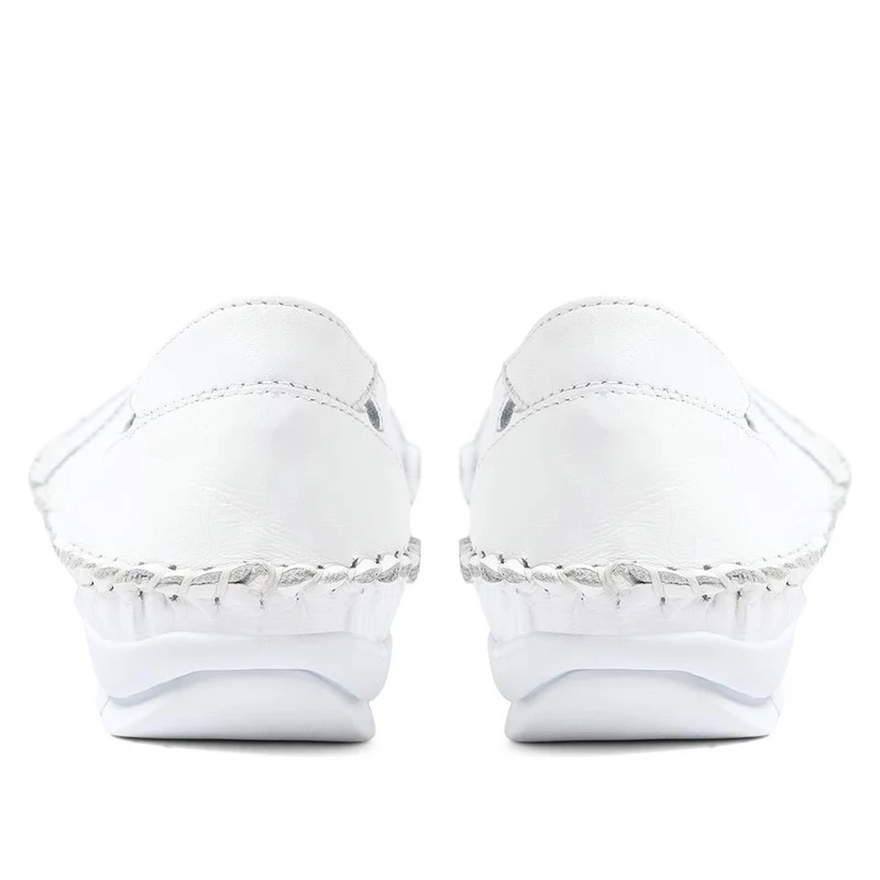 Leather Slip-On Shoes - SIMIN37001 / 323 260 - White
