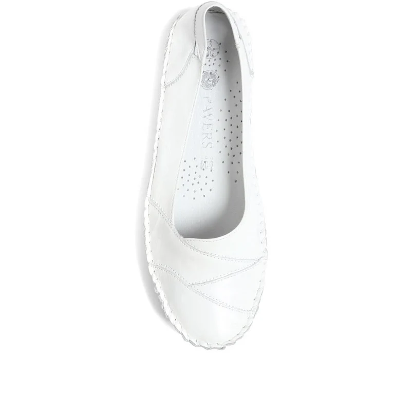 Leather Slip-On Shoes - SIMIN37001 / 323 260 - White