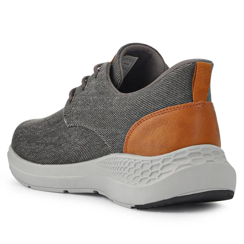 Easy Step In Wide Fit Lightweight Trainers - BOJIE41012 / 327 255 - Grey