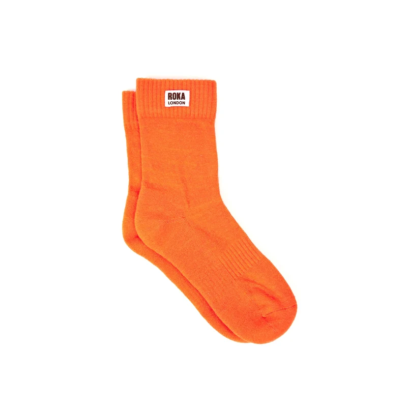 ROKA Wimbledon Bio-Baumwollsocken | Jaffa Orange