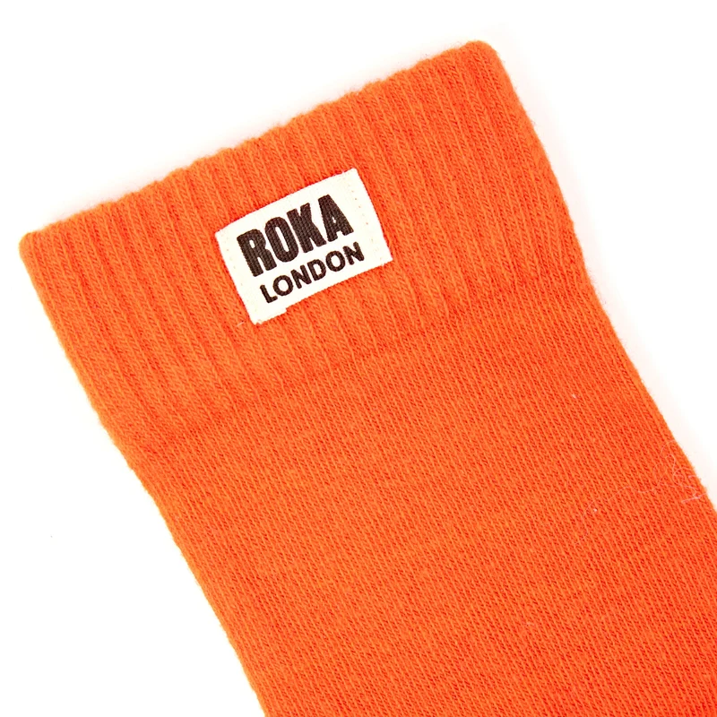 ROKA Wimbledon Bio-Baumwollsocken | Jaffa Orange