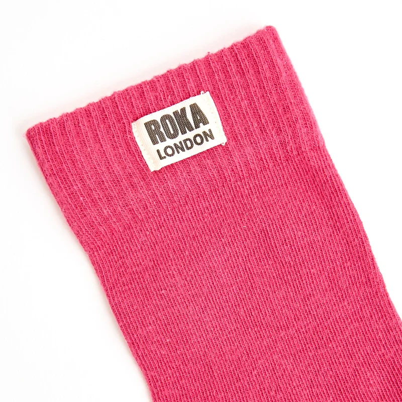 ROKA Wimbledon Bio-Baumwollsocken | Granitrot