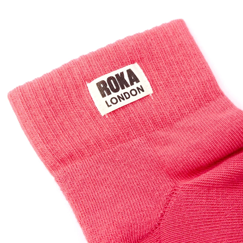 ROKA Wembley Bio-Baumwoll-Crop-Socken | Sugar Coral