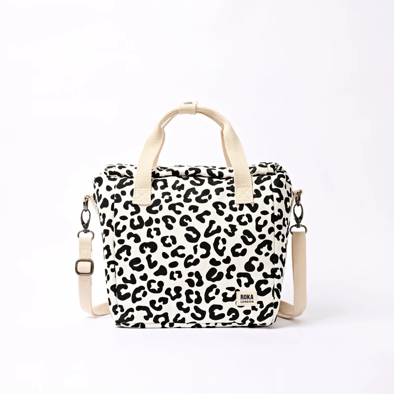 ROKA Hampstead Canvas Lunchtasche | Sommer-Leopardenmuster