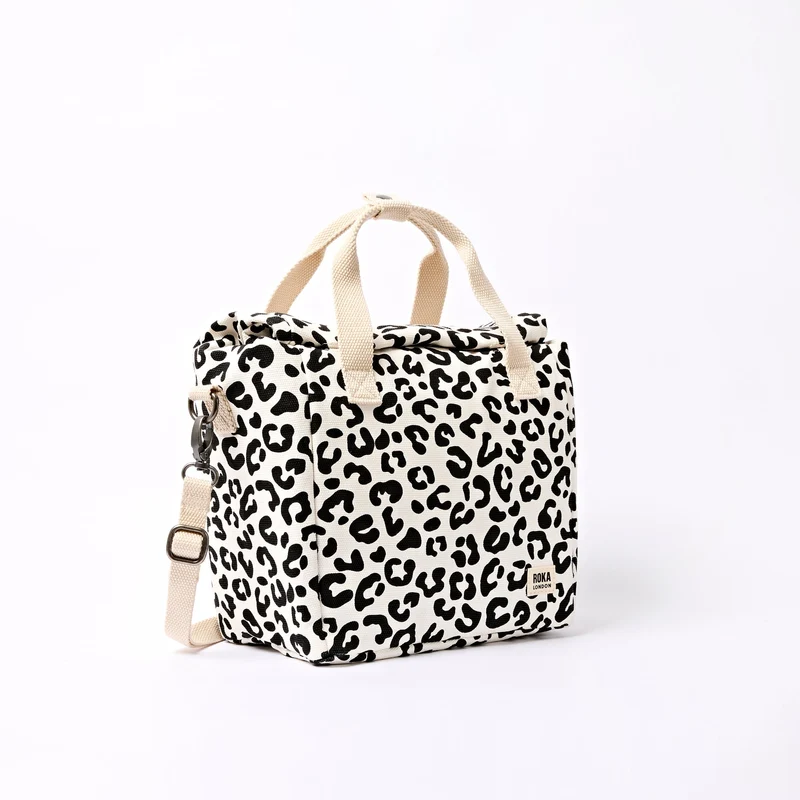 ROKA Hampstead Canvas Lunchtasche | Sommer-Leopardenmuster