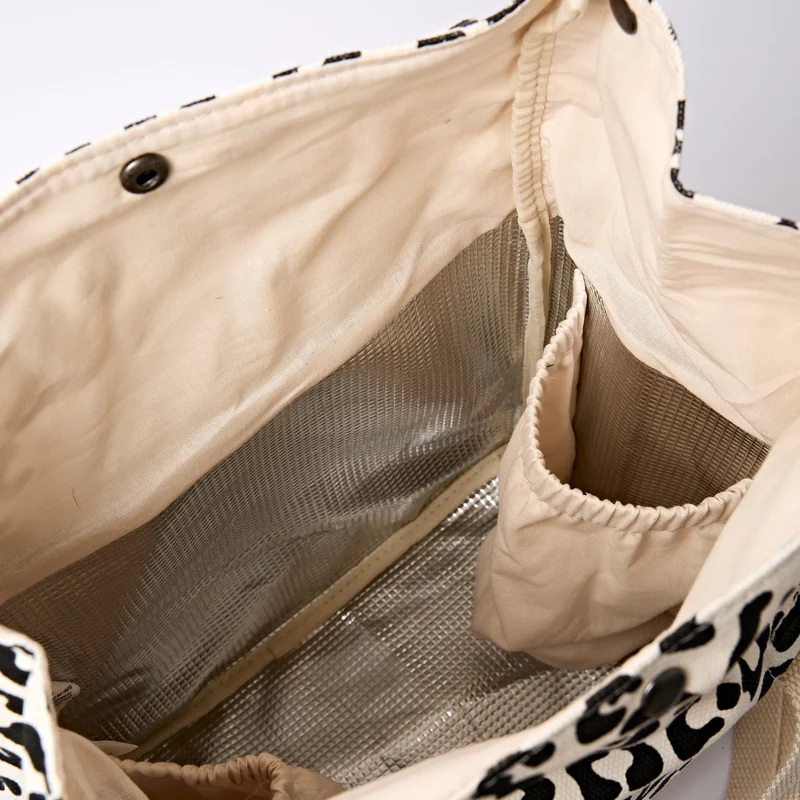 ROKA Hampstead Canvas Lunchtasche | Sommer-Leopardenmuster