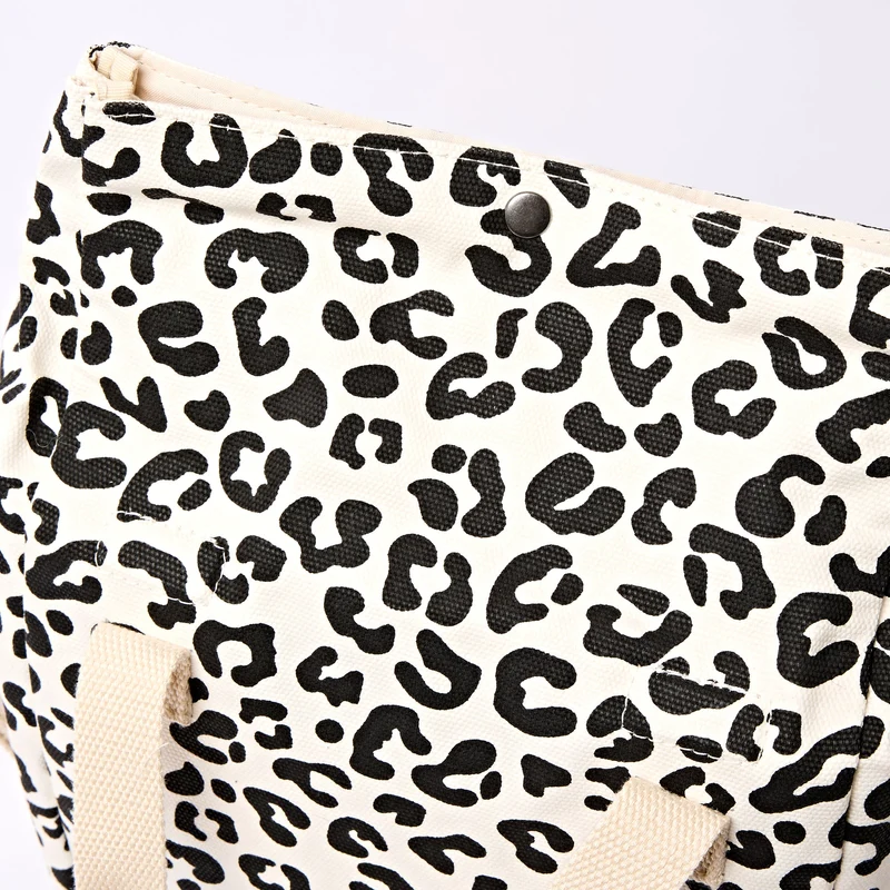 ROKA Hampstead Canvas Lunchtasche | Sommer-Leopardenmuster