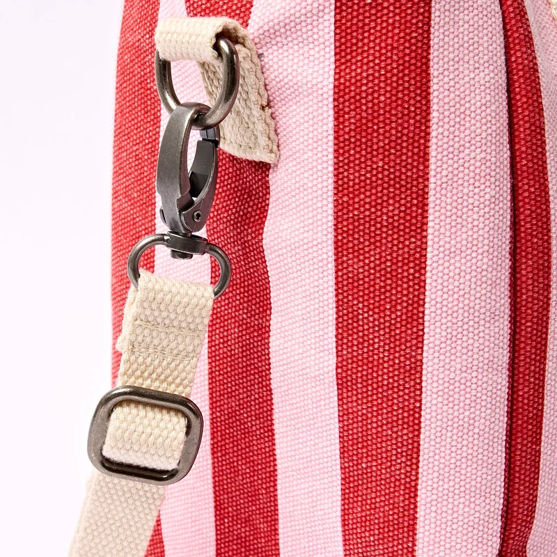 ROKA Hampstead Canvas Lunchtasche | Erdbeerstreifen