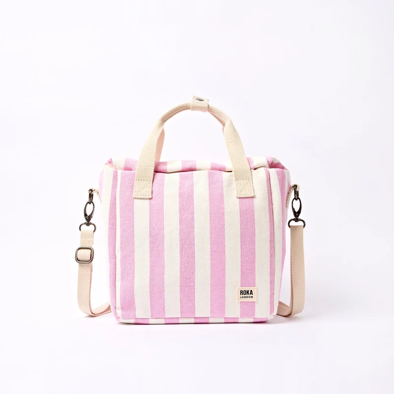 ROKA Hampstead Canvas Lunchtasche | Sorbetstreifen