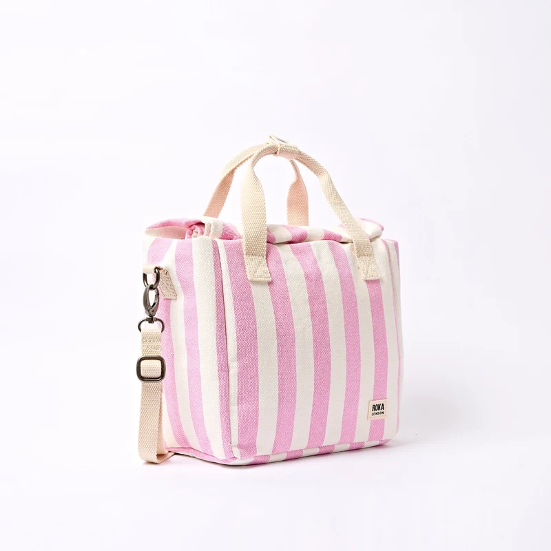 ROKA Hampstead Canvas Lunchtasche | Sorbetstreifen