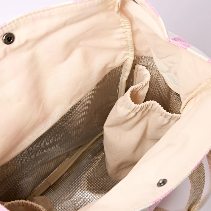 ROKA Hampstead Canvas Lunchtasche | Sorbetstreifen
