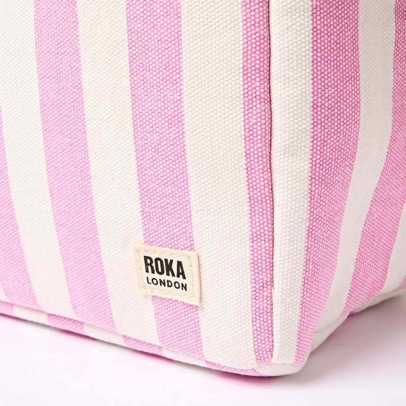 ROKA Hampstead Canvas Lunchtasche | Sorbetstreifen