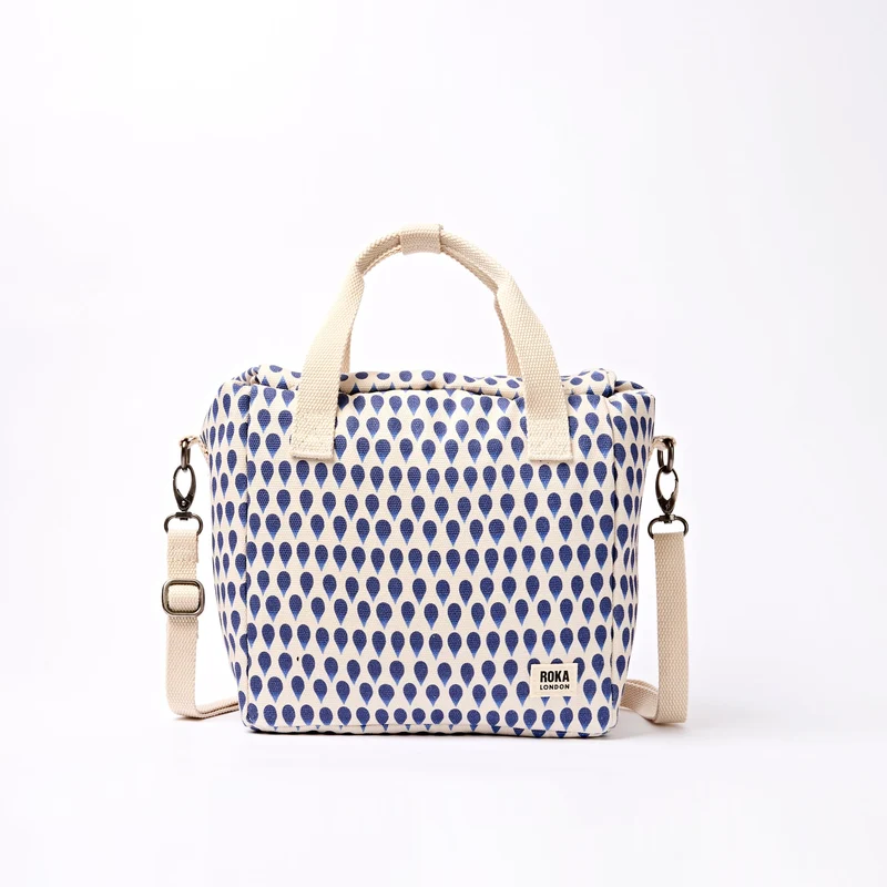 ROKA Hampstead Canvas Lunchtasche | Denim Rain Indigo
