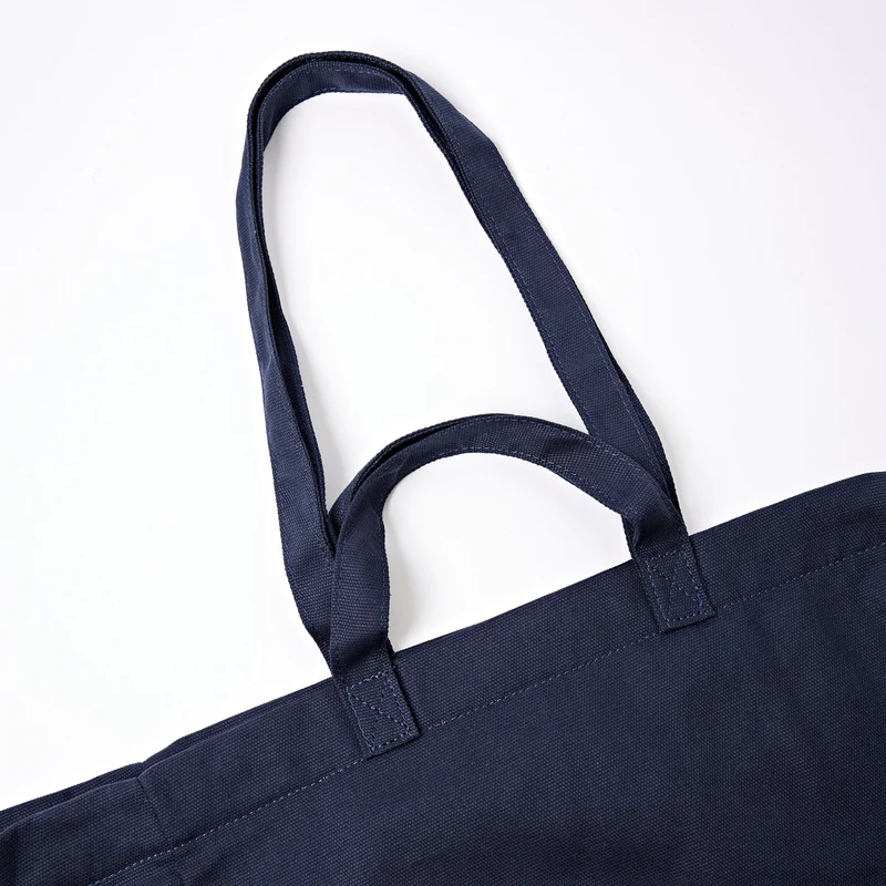 ROKA Große Marylebone-Tragetasche aus Baumwoll-Canvas | Mitternachtsblau