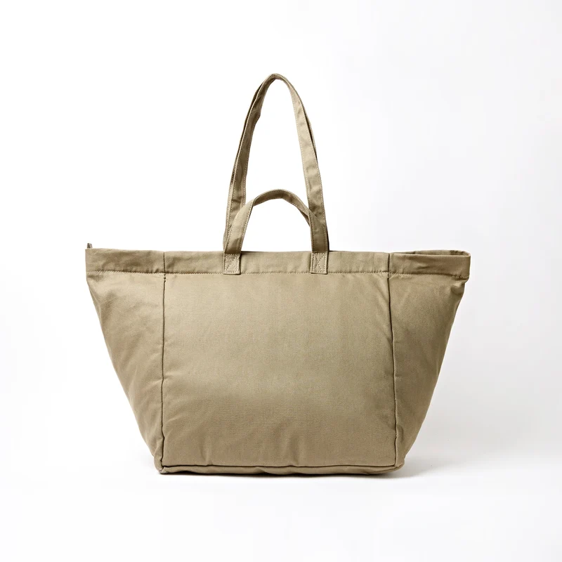ROKA Große Marylebone-Tragetasche aus Baumwoll-Canvas | Taupe