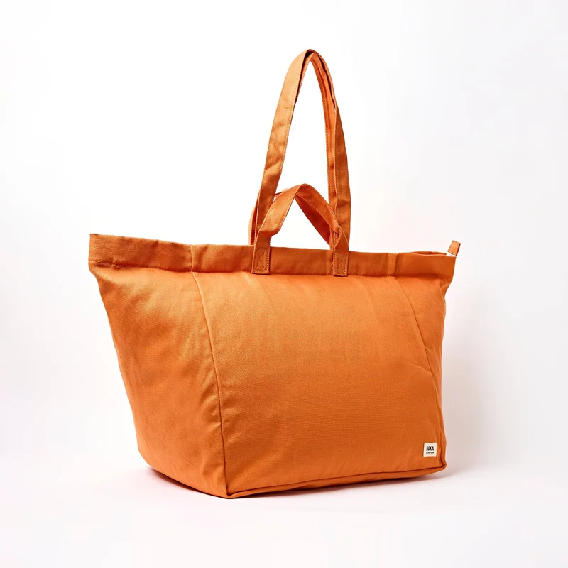 ROKA Große Marylebone-Tragetasche aus Baumwoll-Canvas | Gebranntes Orange