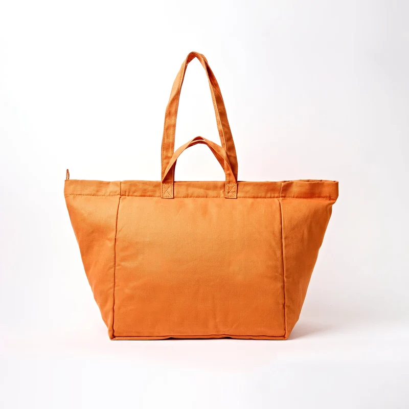 ROKA Große Marylebone-Tragetasche aus Baumwoll-Canvas | Gebranntes Orange