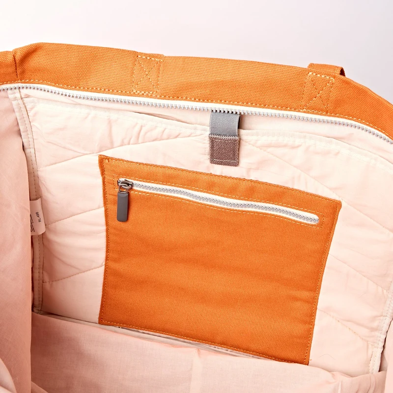 ROKA Große Marylebone-Tragetasche aus Baumwoll-Canvas | Gebranntes Orange