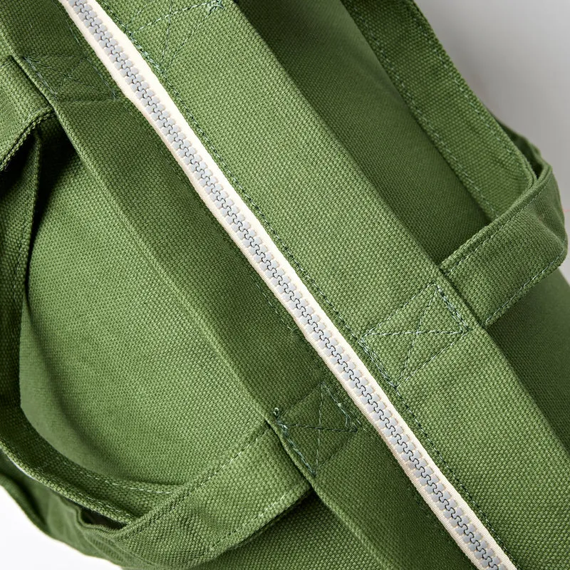 ROKA Große Marylebone-Tragetasche aus Baumwoll-Canvas | Artischocke