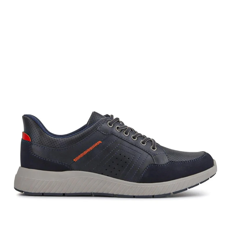 Easy Step In Wide Fit Bungee Laced Shoes - GANG41018 / 327 549 - Navy
