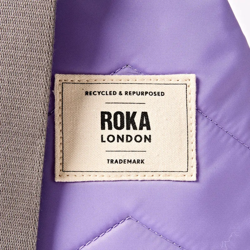 ROKA Willesden B Große Tasche aus recyceltem Nylon | Thistle Bloom