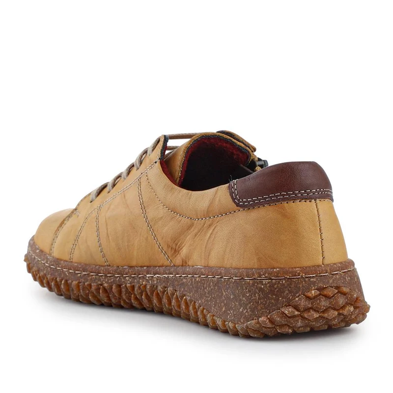 Loretta Leather Trainers - HAK38023 / 324 496 - Mustard