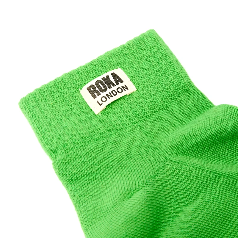 ROKA Wembley Bio-Baumwoll-Crop-Socken | Online Lime