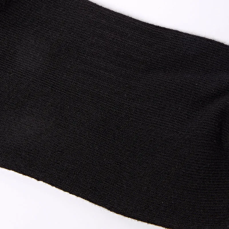 ROKA Wembley Bio-Baumwoll-Crop-Socken | Schwarz