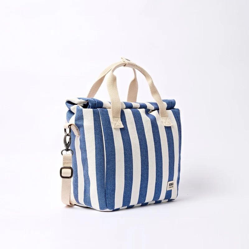 ROKA Hampstead Canvas-Lunchtasche | Denim-Streifen